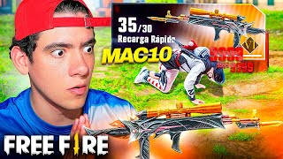 USE LA MAC10 CON 3 CHIPS en LA NUEVA ACTUALIZACION de FREE FIRE y ME VOLVI LOCO   TheDonato [upl. by Barhos]