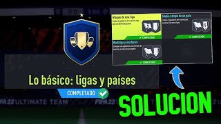 SBC BASICO LIGA Y PAIS SOLUCION  BARATA y SIN LEALTAD  FIFA 22 [upl. by Naman]