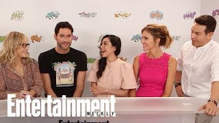 Lucifers Tom Ellis Spills On Four Special Standalone Episodes  SDCC 2017  Entertainment Weekly [upl. by Akinimod]