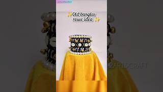 Old Bangles Reuse Ideas Easy Reuse Ideas diy reuse reuseidea bangles craft [upl. by Euqinommod]