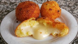 Peynirli Patates Topları ✅  İçi Kaşarlı Patates Topları Nasıl Yapılır 💯 Potato Cheese Balls [upl. by Grieve]