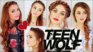 Lydia Martin from mtv TEEN WOLF Braided Hairstyles  Holland Roden Tutorial [upl. by Acyssej820]