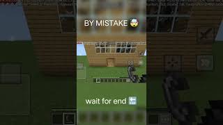 BY MISTAKE trending minecraft shorts viralshort 10klikes [upl. by Lamraj527]