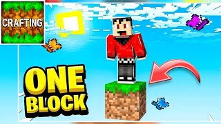 How To Play One Block In Crafting And Building  One Block In Crafting And Building [upl. by Annelak]