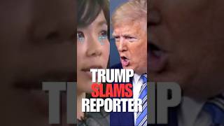 President Trump Embarrasses Reporter with THIS Brutal Response 😱🚨 shorts [upl. by Yrrak]