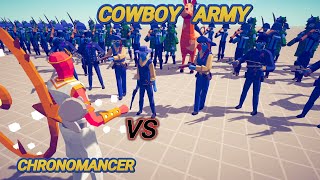 Chronomancer VS Cowboy Army Totally Accurate Battle Simulator TABS Gaming [upl. by Idihc360]