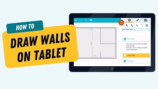 Draw Walls on a Tablet  RoomSketcher App [upl. by Nawoj]