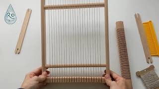 Warping a frame loom with a bar heddle  3 epi or 6 epi [upl. by Pierre]