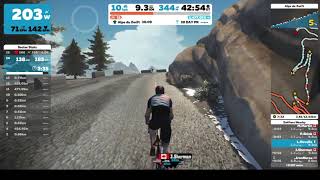 Alpe du Zwift 3 Road to Sky [upl. by Lenoil]