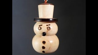 Turning a Snowman Christmas Tree Ornament Part 2 [upl. by Garrott26]