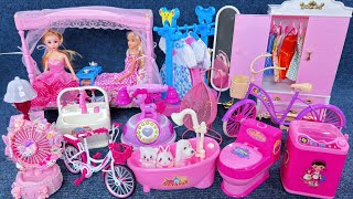 13 Minutes Satisfying with Unboxing Cute Princess Bed Playset，Clothes DressUp Toys  Review Toys [upl. by Jezebel]