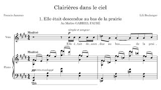 Lili Boulanger  Clairières dans le ciel 1914 [upl. by Sitnerp946]