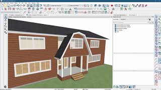 Building a Gambrel Roof in Chief Architect X12  SEE MORE  ChiefTutorcom [upl. by Assirehc]