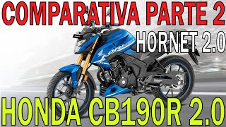 HONDA CB190R 20 VS N160 VS APACHE 160 VS GIXXER 150 VS MT 15 COMPARATIVA DE FICHAS TECNICAS [upl. by Schick]