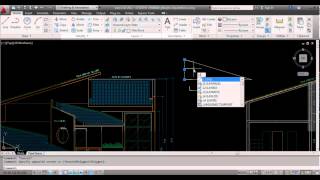 Como fazer Inclinação de telhado no AutoCAD [upl. by Eneleh]