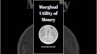 Marginal Utility of Money MUm  Microeconomics  Consumers Equilibrium  Class 11 amp 12 shorts [upl. by Nire]