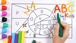 Alphabet learning essential for children  Write dotted lines from A to Z  Learn Alphabet G [upl. by Mairam]