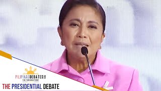 Leni Robredos closing statement  PiliPinas Debates 2022 [upl. by Edmonda]