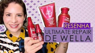 RESENHA  ULTIMATE REPAIR WELLA  CABELOS REPARADOS EM 90s [upl. by Torres]