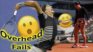 Tennis funny moments 🤣🎾🔥 Overhead fails 🤣🎾🔥 Tennis 2024 🎾 [upl. by Nerhe]