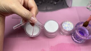 Acrylic Nails Tutorial  Encapsulate Glitter  Gel Nail Art [upl. by Wehttan]