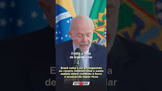 LULA PAUTA DEBATE SOBRE COMBATE À FOME E TAXAÇÃO DE SUPERRICOS [upl. by Lolande]