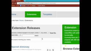 LibreOffice Writer Diccionario en español [upl. by Adamina]