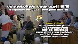 interview met ooggetuigen bevrijding 1945 in Salland  Raalte [upl. by Alad]