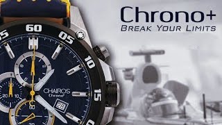 PRODUCT REVIEW OF CHAIROS CHRONO  BLUE  PREMIUM SWISS TIMEPIECE  SPORTS EDITION [upl. by Notnyw]