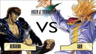 Mugen AI Tournament VII Match 13  Kenshiro vs Shin [upl. by Boothman569]