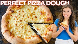 Best Homemade Pizza Dough Recipe  How To Make Pizza Crust [upl. by Aihtenak]