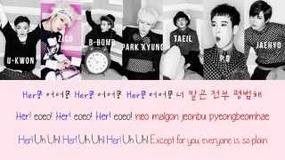 BLOCK B  HER Color coded lyrics HanRomEng [upl. by Congdon15]