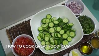 Indian Style Cucumber Salad Recipe [upl. by Sayre450]