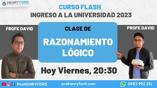 ✅ Razonamiento Lógico  Examen admisión Universidades 2023 [upl. by Hutton701]