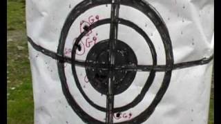 410 gauge slugs self made on 80 yards testwmv [upl. by Dud416]