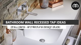 Bathroom Wall Mounted Taps  Design Ideas for Wall Mounted Faucets Draw Plans shorts [upl. by Tavis]