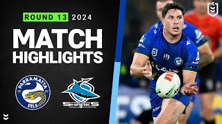 NRL 2024  Eels v Sharks  Match Highlights [upl. by Iorgo]