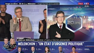 La déclaration de JL Mélenchon suite au Premier Tour [upl. by Yoshi213]