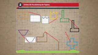 Verschiebung  Grundfigur Verschiebungspfeil Abbildung ★ Mathematik Klasse 4 [upl. by Seen]