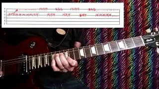 How to Play quotDOPE SHOWquot w tabs  Marilyn Manson guitar lesson [upl. by Gassman]