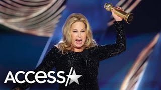 Jennifer Coolidge Gives Funny ExpletiveFilled Golden Globes Acceptance Speech [upl. by Drarehs]