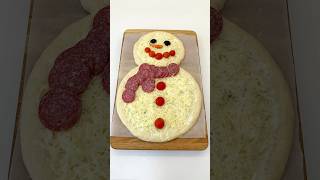 Christmas Snowman Pizza ⛄️🍕 [upl. by Alicul]