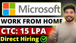 Microsoft Hiring  Work From Home Jobs 2024  Online jobs at home  Remote Job  Job4freshers [upl. by Carlos]