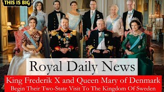 Historic visit to Sweden by Queen Mary of Denmark and King Frederik This Is Big❗️ [upl. by Ibrad410]