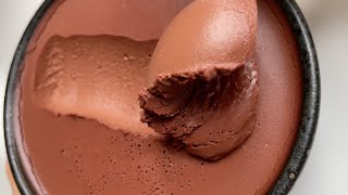 3Ingredient Chocolate Mousse „Mousse au Chocolat“ Made with Red Wine 🤯 vegan recipes [upl. by Laresa859]