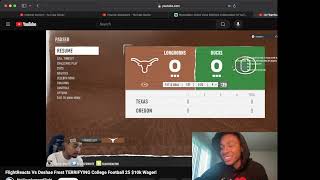 FlightReacts Vs Deshae Frost TERRIFYING College Football 25 10k Wager  Reaction [upl. by Zarah]