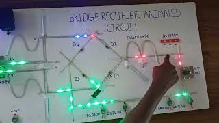 Bridge Rectifier Animated Circuit [upl. by Solohcin]