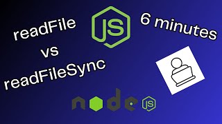 readFile vs readFileSync Whats the difference Node JS  6 minutes [upl. by Aneger]