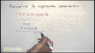 Multiplicación de número decimal│notación científica [upl. by Glen]