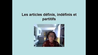 articles définis indéfinis partitifs [upl. by O'Gowan]